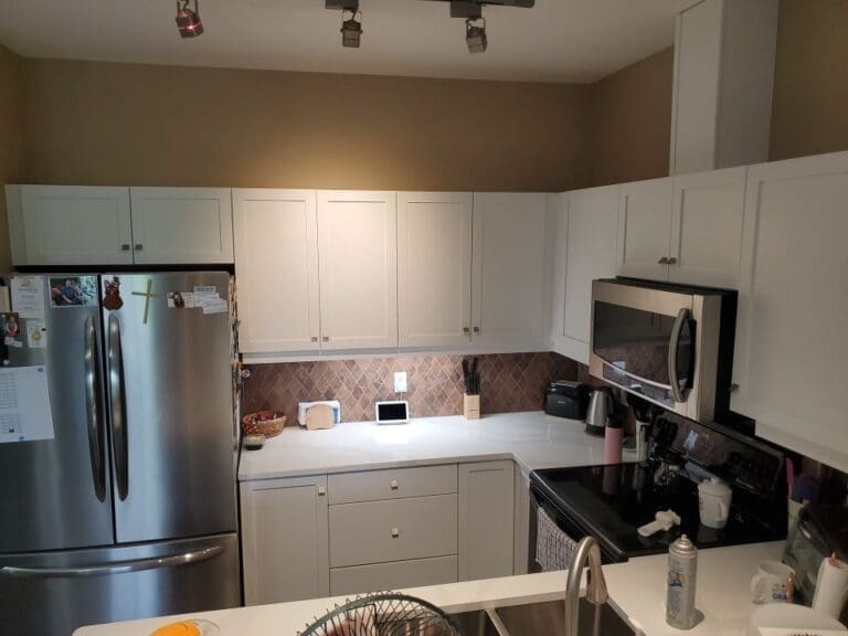 Apartment Cabinets Repainted After Photo 5