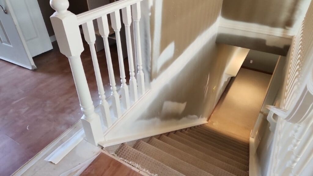 banister rail painting after 1