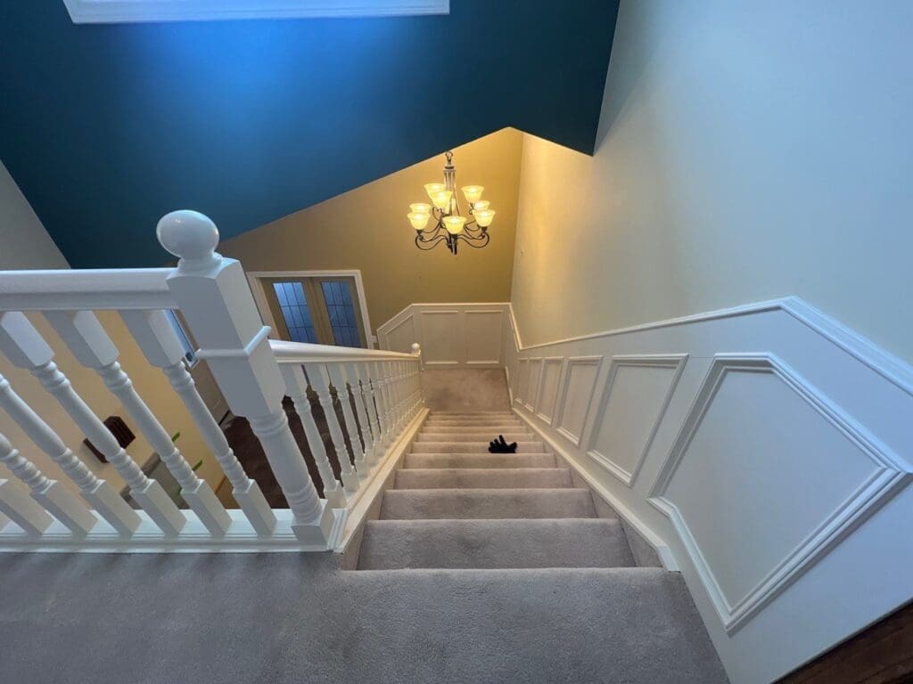 Oak Cabinetry Painted White after 5
