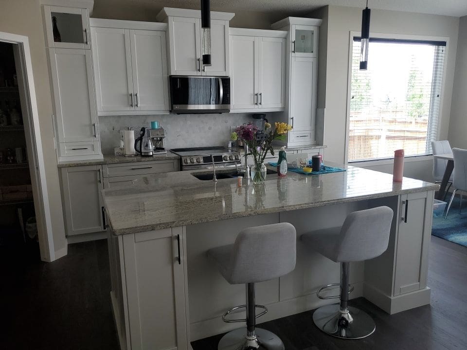 Brown Cabinets Two-Tone after 12