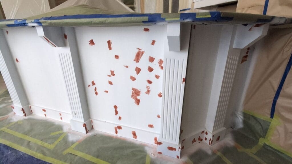 stylish mantel prep 1