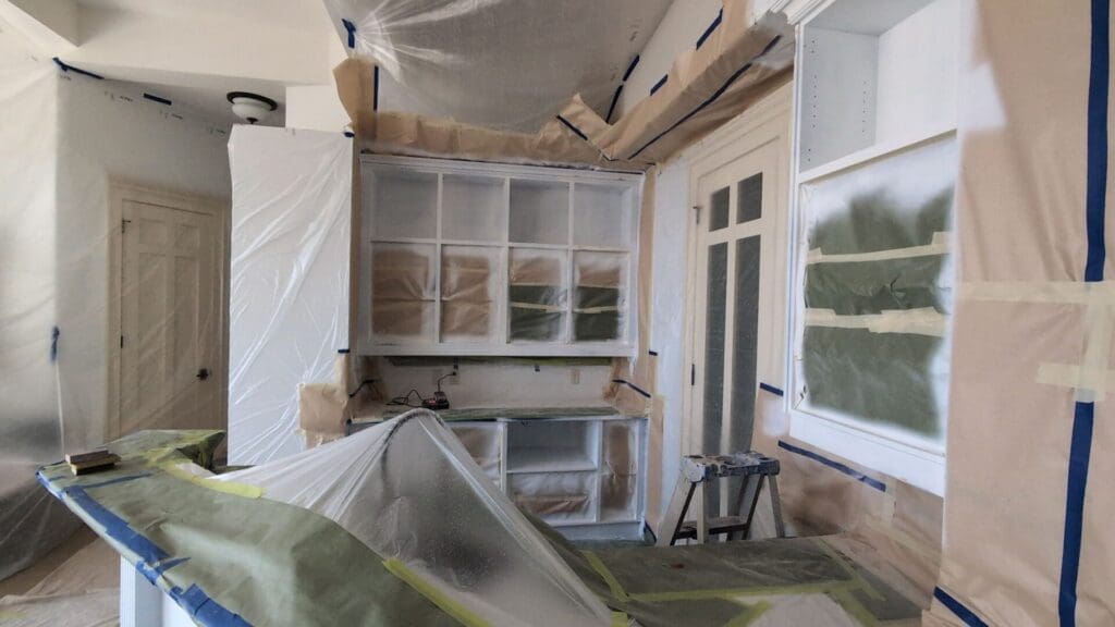 stylish mantel prep 2