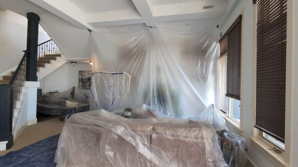 stylish mantel prep 5