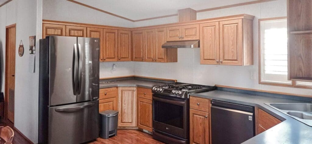 two-tone blue kitchen 5